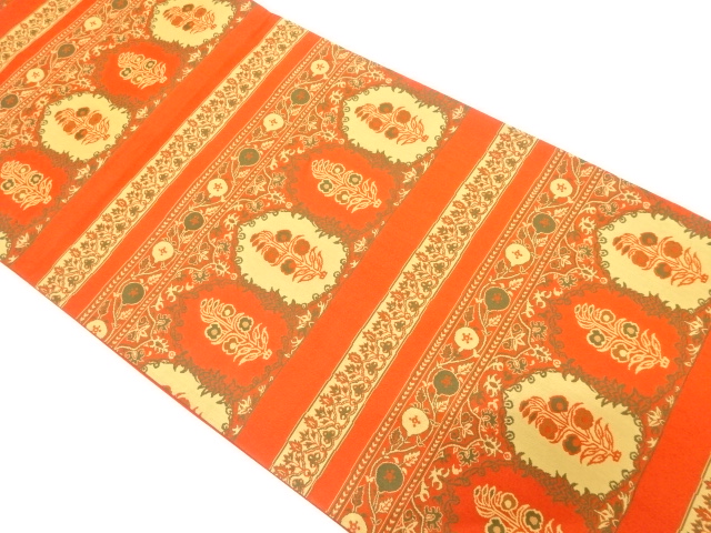 JAPANESE FUKURO OBI / WOVEN FLORAL SARASA